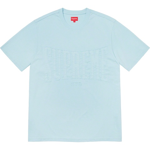 Supreme Cutout Logo S/S Top - Light Blue