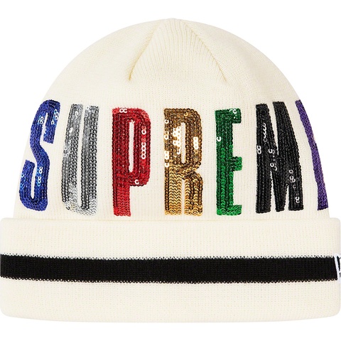 Supreme New Era® Sequin Beanie - Natural