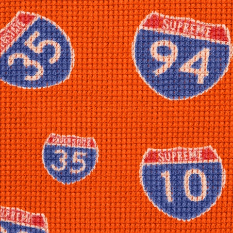 Supreme Interstate Waffle Thermal - Orange