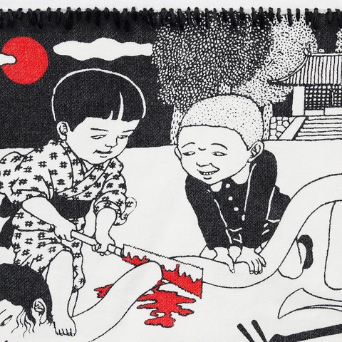 Supreme Toshio Saeki/Supreme Hooded Sweatshirt - White