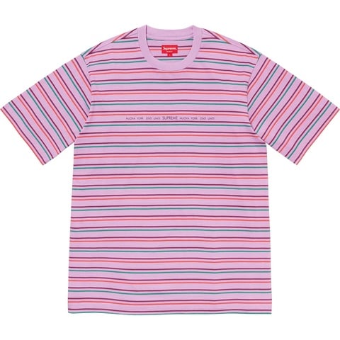 Supreme Stati Uniti Stripe S/S Top - Light Violet