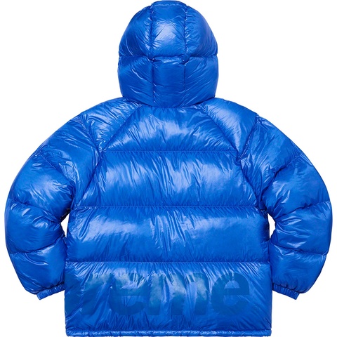 Supreme Hooded Down Jacket - Fluorescent Blue