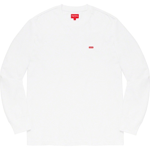 Supreme Small Box L/S Tee - White