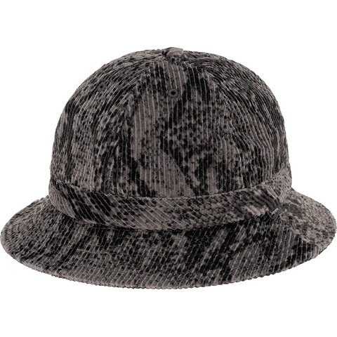 Supreme Snakeskin Corduroy Bell Hat - Black