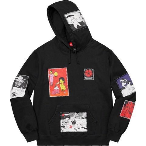 Supreme Toshio Saeki/Supreme Hooded Sweatshirt - Black