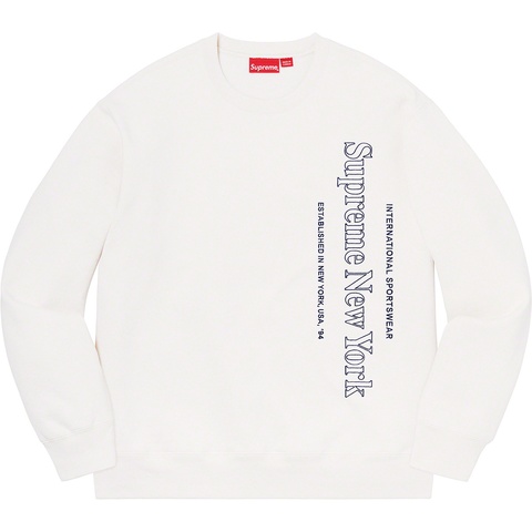 Supreme Side Logo Crewneck - White