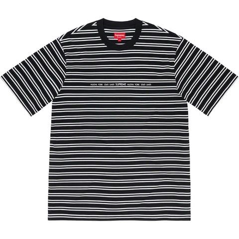 Supreme Stati Uniti Stripe S/S Top - Black