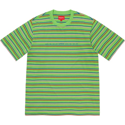 Supreme Stati Uniti Stripe S/S Top - Green