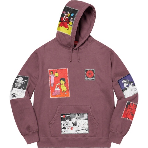 Supreme Toshio Saeki/Supreme Hooded Sweatshirt - Light Purple