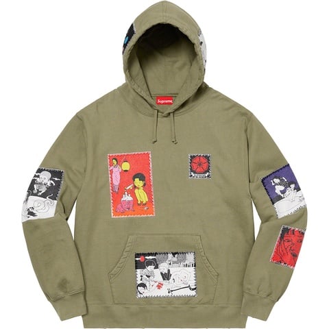 トップス Supreme x Toshio Saeki Distressed Hoodie Supreme x Toshio Saeki Hooded Sweatshirt Size S FW20 from JAPAN