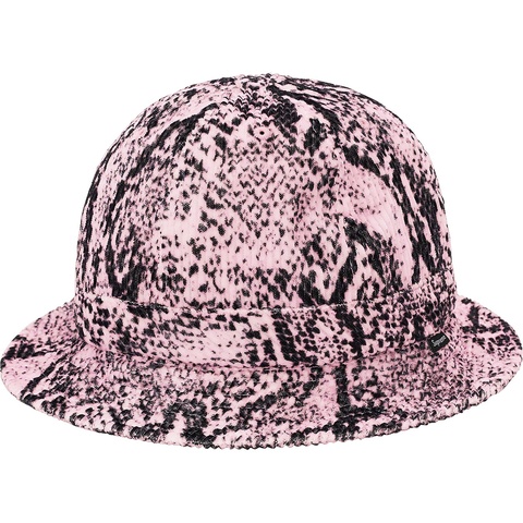 Supreme Snakeskin Corduroy Bell Hat - Pink