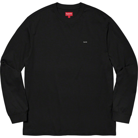 Supreme Small Box L/S Tee - Black