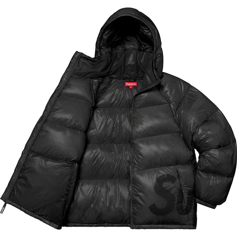 Supreme Hooded Down Jacket - Black