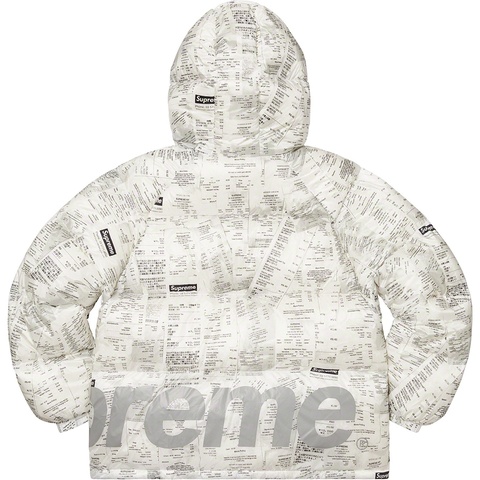 Supreme Hooded Down Jacket - Receipts 