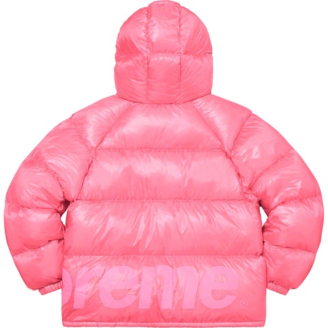 Supreme Hooded Down Jacket - Pink