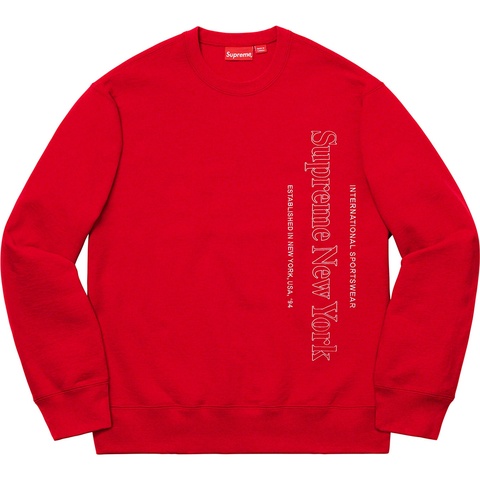 Supreme Side Logo Crewneck - Red