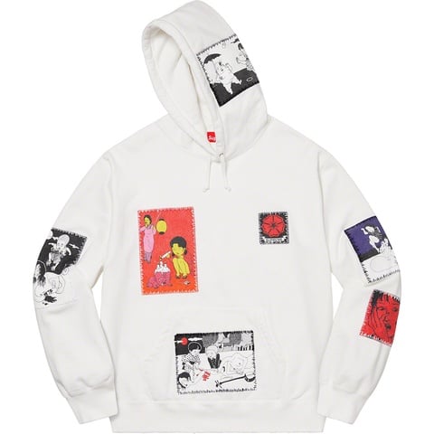 トップス Supreme x Toshio Saeki Distressed Hoodie Supreme x Toshio Saeki Hooded Sweatshirt Size S FW20 from JAPAN