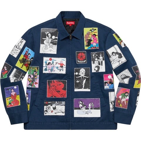 Supreme Toshio Saeki/Supreme Work Jacket - Navy