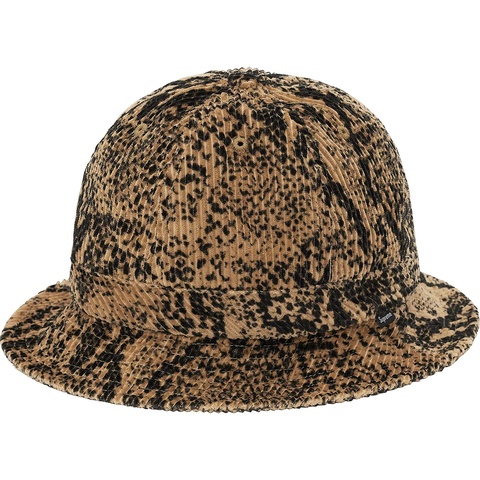 Supreme Snakeskin Corduroy Bell Hat - Tan