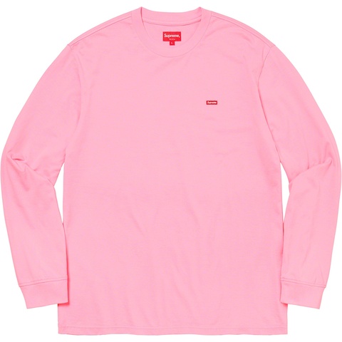 Supreme Small Box L/S Tee - Pink