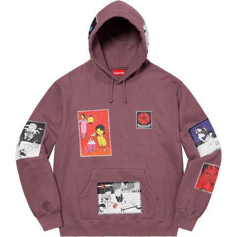 Supreme Toshio Saeki/Supreme Hooded Sweatshirt - Light Purple