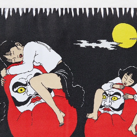 Supreme Toshio Saeki/Supreme Hooded Sweatshirt - White