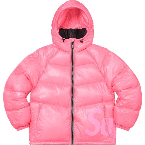 Supreme Hooded Down Jacket - Pink