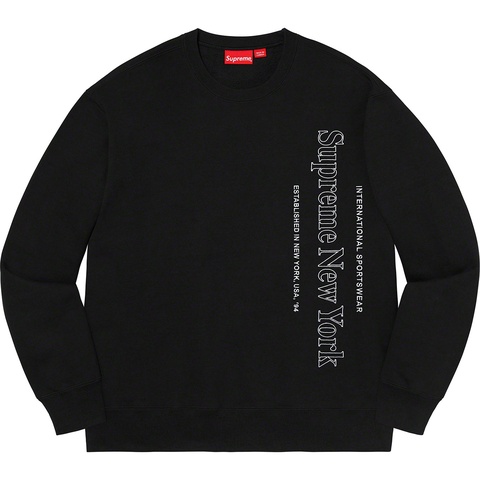 Supreme Side Logo Crewneck - Black