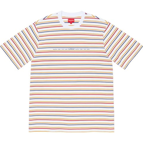 Supreme Stati Uniti Stripe S/S Top - White