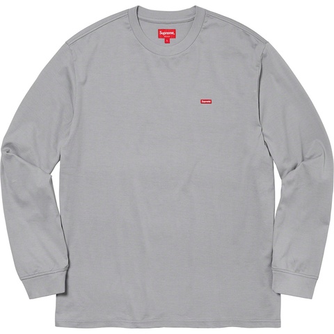 Supreme Small Box L/S Tee - Grey