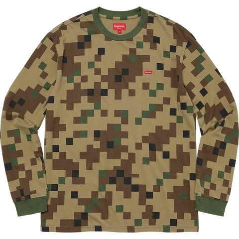 Supreme Small Box L/S Tee - Olive Digi Camo