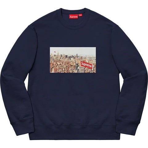 Supreme Aerial Crewneck - Navy