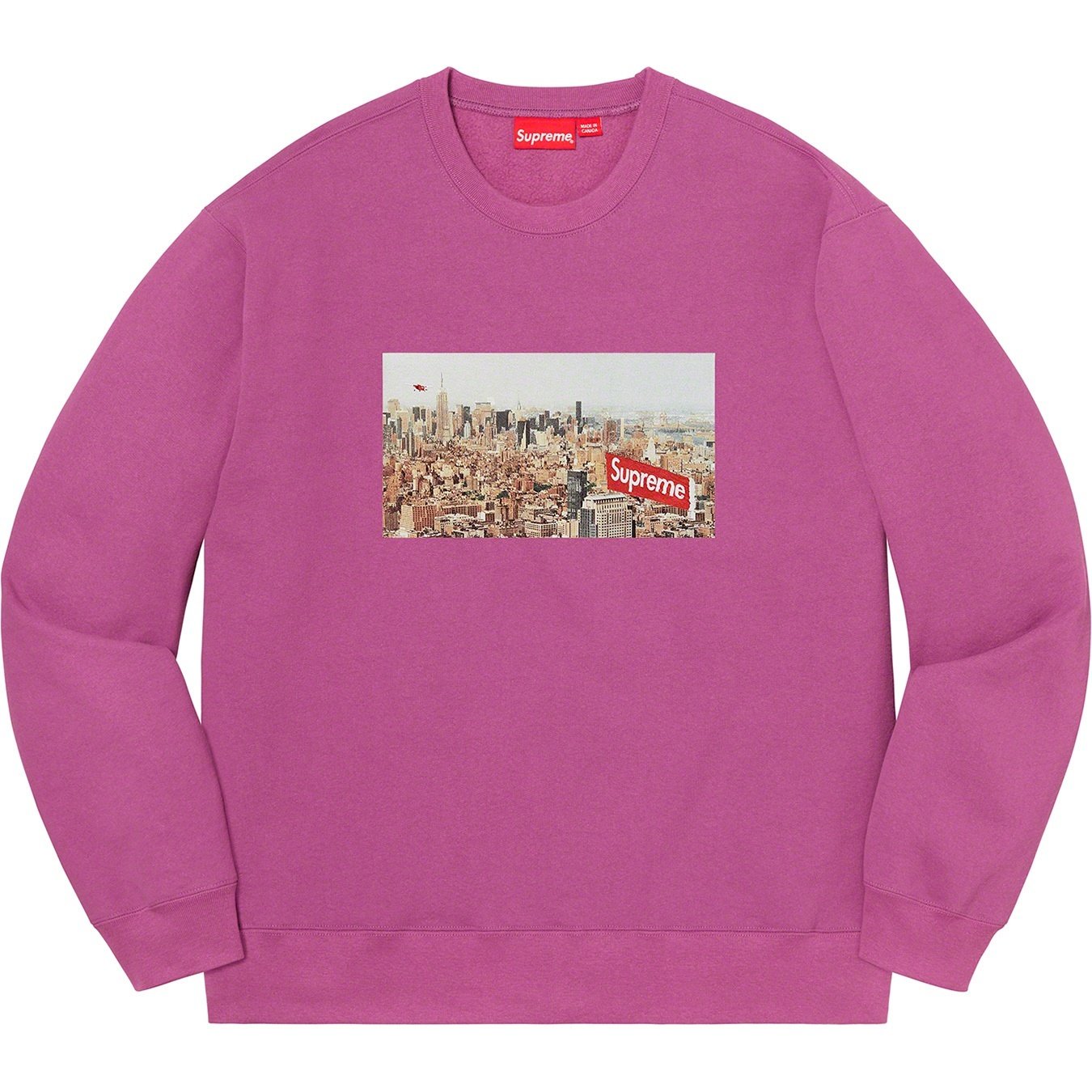 Supreme Aerial Crewneck (FW20) - Bright Purple - $148