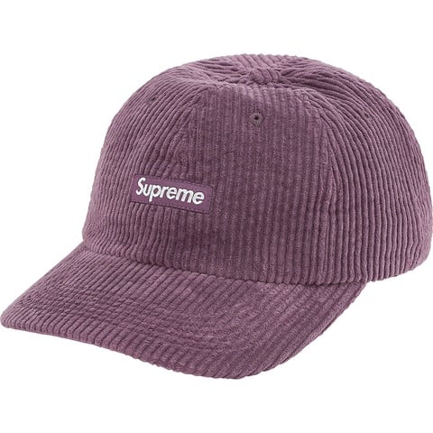 Supreme Ripple Corduroy Small Box 6-Panel - Purple