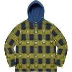 Supreme Hooded Shadow Plaid Shirt (FW20) - Navy