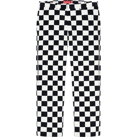 Supreme Velvet Trouser - Checkerboard