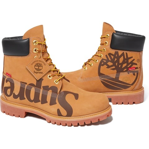 Supreme Supreme®/Timberland® Big Logo 6-Inch Premium Waterproof Boot - Wheat