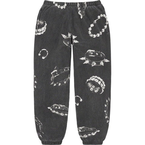 Supreme Studded Collars Sweatpant - Black