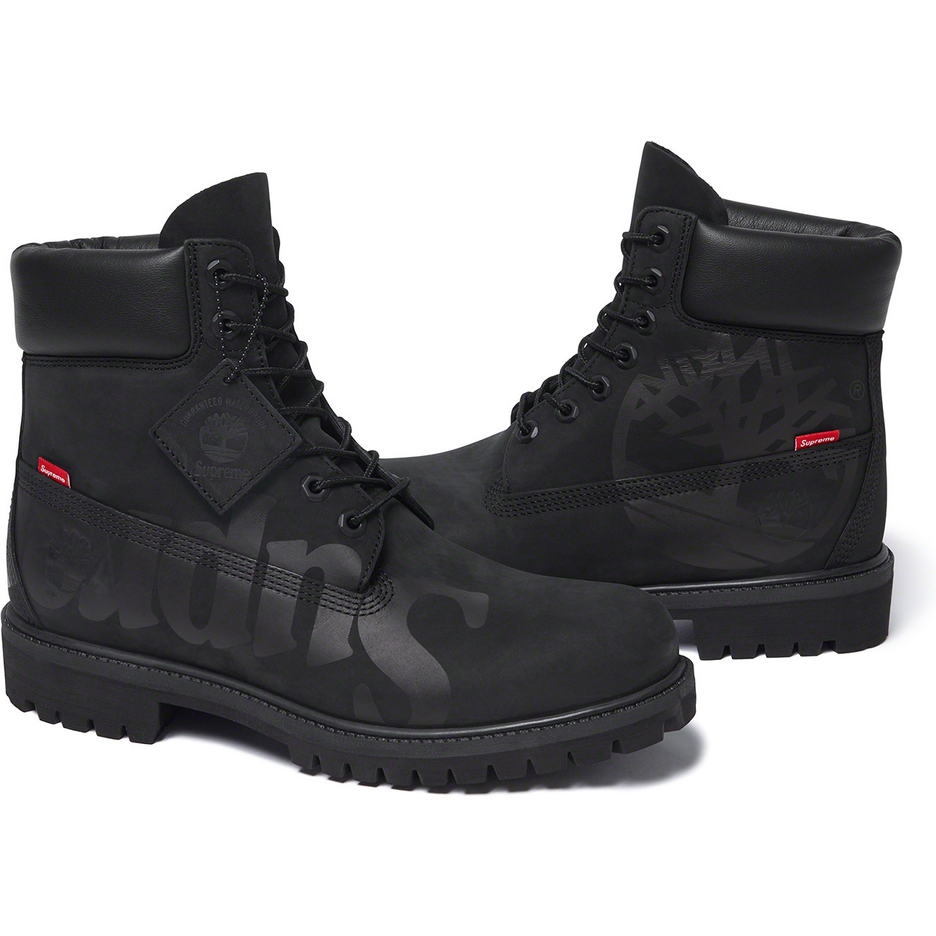 Supreme Supreme Timberland Big Logo 6-Inch Premium Waterproof Boot (FW20) - Black - $248