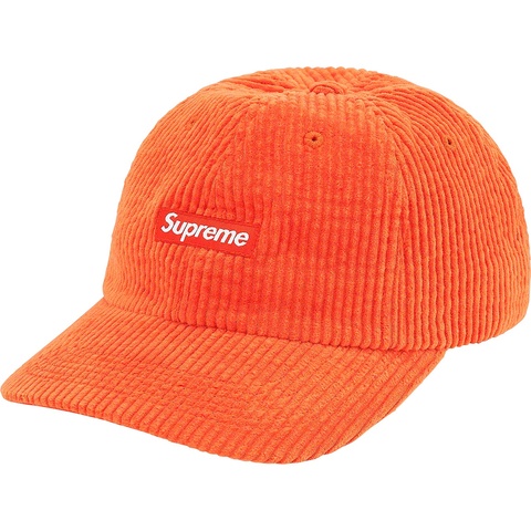 Supreme Ripple Corduroy Small Box 6-Panel - Orange