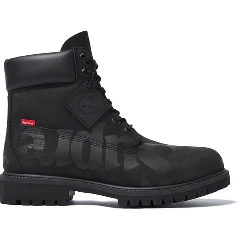 Supreme Supreme®/Timberland® Big Logo 6-Inch Premium Waterproof Boot - Black
