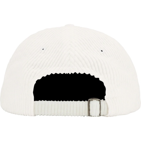 Supreme Ripple Corduroy Small Box 6-Panel - White