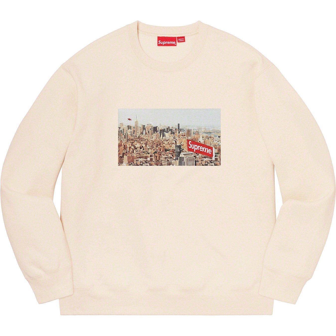Supreme Aerial Crewneck (FW20) - Natural - $148