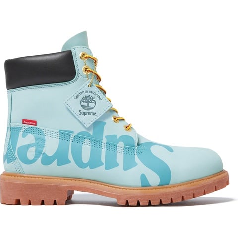 Supreme Supreme®/Timberland® Big Logo 6-Inch Premium Waterproof Boot - Light Blue