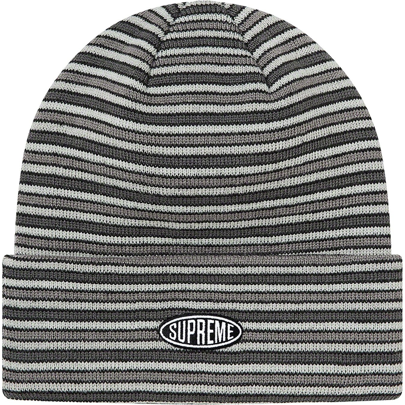 Supreme Multi Stripe Beanie (FW20) - Black - $36