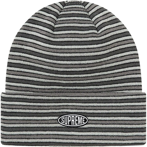 Supreme Multi Stripe Beanie - Black