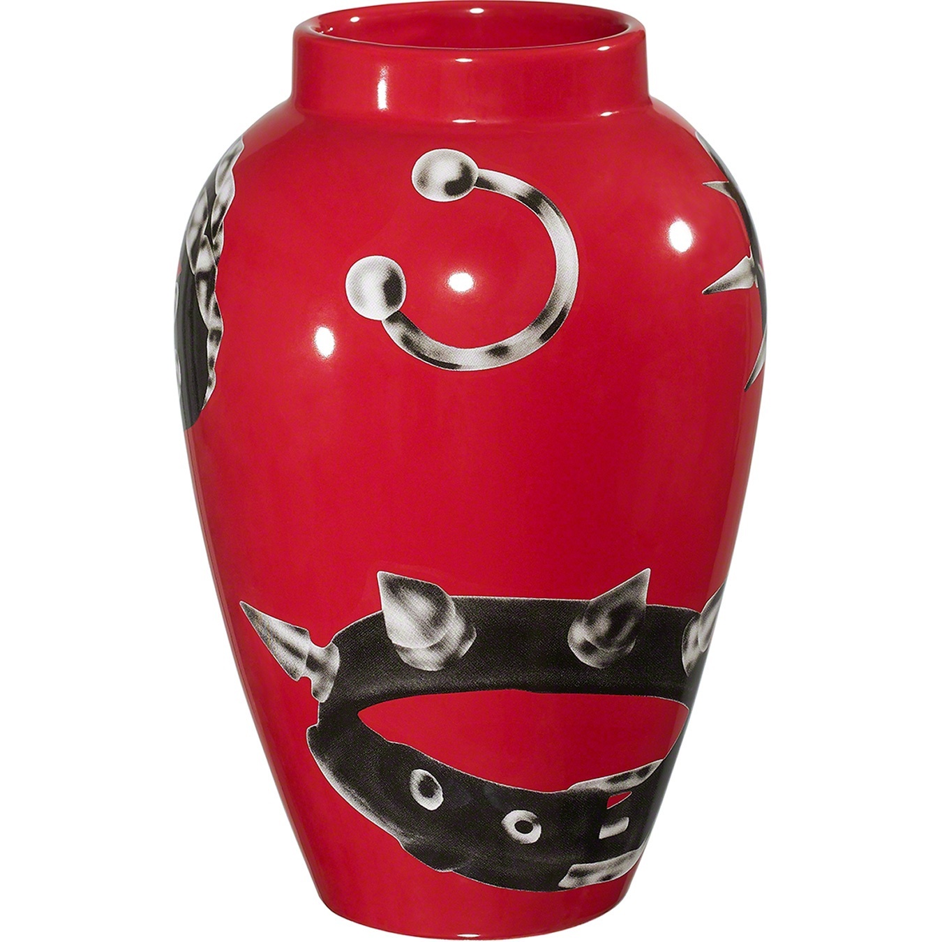 Supreme Studded Collars Vase (FW20) - Red - $98