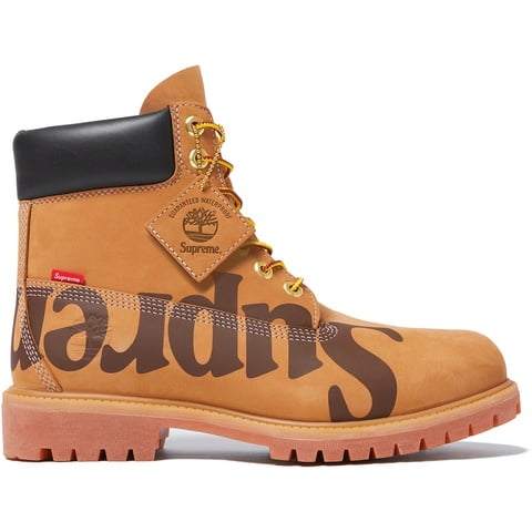 Supreme Supreme®/Timberland® Big Logo 6-Inch Premium Waterproof Boot - Wheat