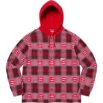 Supreme Hooded Shadow Plaid Shirt (FW20) - Red