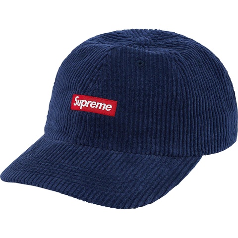 Supreme Ripple Corduroy Small Box 6-Panel - Navy